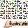 Kinder Tattoos Traktor  10 Blätter Bauernhof Auto Temporär Tattoo Spielzeug K...