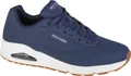 Skechers Uno - Stand on Air Herrenschuhe sportlicher Schnürer Blau Freizeit, Schuhgröße:43 EU