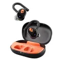 Skullcandy Push Play Active, Kabelloser In-Ear Kopfhörer, 34 Std. Akkulaufzeit, Stay-Aware-Modus, Mikro, Kompatibel mit iPhone, Android und Bluetooth-Geräten - True Black/Orange
