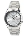 Seiko 5 SNXS73K1 Herrenuhr Automatik Silberfarben mit Edelstahlband 37 MM Tag/Da