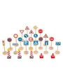 Small Foot - Wooden Mini Traffic Sign Set 25 pcs.