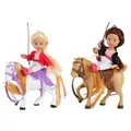 Toi-Toys 06520A- LILLY Teenager-Puppen 12cm mit 2 Pferden
