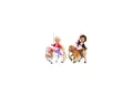 Toi-Toys - LILLY Teenager-Puppen 12cm mit 2 Pferden, Halfter & Sattel Spielfigur