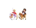 Toi-Toys Actionfigur Toi-Toys LILLY Teenager-Puppen Set – 2 Puppen 12 cm + 2 Pferde