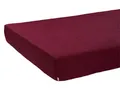 beties Spannbettlaken Leinen, Leinen, Gummizug: An der schmalen Seite und über die Ecken, (1 Stück), ca. 90x200 cm merlot-rot