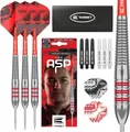 TARGET DARTS Dartpfeil Nathan Aspinall Messing Steeldarts-Set, 22 g, inkl. Aufbewahrungsetui