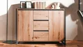 Kommode Highboard Sideboard Schrank Denton Artisan Oak anthrazit 120x88 cm