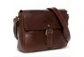 SID & VAIN Messenger Bag YALE Umhängetasche Cross-Body Bag echt Leder, Ledertasche Schultertasche Herren Damen Messenger Bag braun