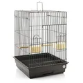 Montana Cages | Transportkäfig EOS ca. 44 x 44 x 68 cm Antik für Großsittiche & Papageien, Vogelkäfig für den Transport