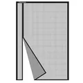 Magnet Fliegengitter Tür 120x250cm, Seitliche Öffnung Fliegengitter Balkontür...