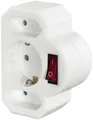 Hama Steckdosenadapter 3-fach (weiß) Steckdosenadapter