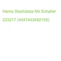 Hama Steckdose Mit Schalter 223217 (4047443482105)