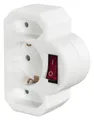Hama 00223217 Netzstecker-Adapter Weiß