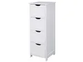 Woltu Kommode, Badezimmerschrank mit 4 Schubladen, Mehrzweckschrank 30x82x30 cm