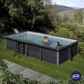 GRE Pool "Avantgarde", BxHxL: 326 x 124 x 606 cm, 17870 l - grau