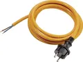 AS Schwabe Strom Anschlusskabel [ Schutzkontakt-Stecker - Kabel, offenes Ende] Orange 3.00 m 70911 (70911)