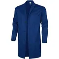 Qualitex Arbeitskittel Basic BW 240 Unisex, blau, lange Ärmel, Größe 50