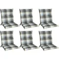 Beautissu Sunny BK Niederlehner 100x50x6cm Blau Kariert 6tlg