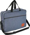 Granori Handgepäck Reisetasche 40x30x10 cm ideal als kleine Flugzeug Kabinentasche für Flug mit Lufthansa in blau
