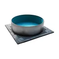 conZero Komplett Set für Rundpool 350 x 150 cm Verschalung Bodenplatten Rundschalung, Perimeter Hartschaumplatten, Vinylplatten Pool Schwimmbecken Isolation, Poolbau ohne Beton