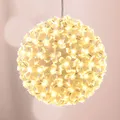 LED Lichterkugel 15 cm - 100 LED - Fenster Deko Lampe Leucht Kugel warm weiß
