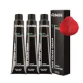 FemMas Haarfarbe 3x Mittelblond Rot Intensiv 7.66 I Creme Haarfarbe mit Arganöl, Keratin & Ceramiden I dauerthafte Haarfärbung oder Tönung für strahlende Farbergebnisse I 100 ml