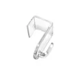 Gardinia Dekohaken,3,25x2 cm, transparent, Kunststoff, zum Aufstecken,