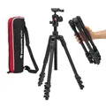 Manfrotto Befree Advanced AS, Kamerastativ, Hebelverschluss, kompatibel mit Arca-Swiss, tragbares, kompaktes Reisestativ-Set, Kugelkopf, Aluminium-Stativ für DSLR, spiegellose Kameras, Kamerazubehör