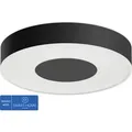 Philips Hue White & Color Ambiance Infuse Deckenleuchte M schwarz 2100lm, dimmbar, 16 Mio. Farben, steuerbar via App, kompatibel mit Amazon Alexa (... - Schwarz