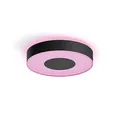 Philips Hue White & Color Ambiance Infuse Deckenleuchte M schwarz 2100lm, dimmbar, 16 Mio. Farben, steuerbar via App, kompatibel mit Amazon Alexa (Echo, Echo Dot)