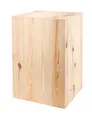 DECOKTIVO Pflanzenständer Holz, Vintage Holzdeko, Blumenständer, Blumenhocker, Holzblock, Dekosäule, Blumensäule DIY, Stabil und Langlebig, 80x40x40 Cm