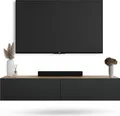 WEST TV Schrank 160 cm Fernsehtisch Sideboard, hängend oder stehend TV Möbel
