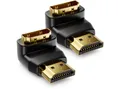deleyCON deleyCON 2 HDMI 270° Winkeladapter im Set HDMI Typ A 4K UHD 3D FullHD HDMI-Kabel