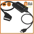 Scart auf HDMI Konverter Adapter 1080P Audio Video Wandler mit HDMI Kabel VHS