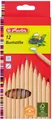 12 herlitz Buntstifte, 12er Kartonetui, Naturholz