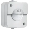 Steinel Bewegungsmelder IR 180 AP easy, Aufputz Sensorschalter, 180° Erfassung, Dämmerunsgsensor, LED geeignet, 2-und 3-Draht Montage, 200 W, Grau