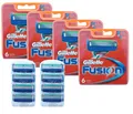 32 Gillette Fusion Rasierklingen / 4x 6er OVP =24 + 2x 4er =8 Klingen im tkH