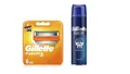 Gillette Fusion5. 6 Rasierklingen Ersatzteile + Gel Von Bart 200ml