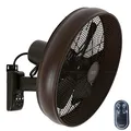 LUCCI AIR Wandventilator Breeze, Oszillierender Kopf, 3 Geschwindigkeiten plus Timer, Farbe: ORB