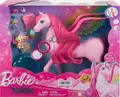 Barbie Rosa Pegasus +Zubehörteilen ,Welpe, geflügeltes Pferde Lichter Geräuschen