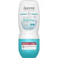 lavera Deo Roll-on basis sensitiv NATURAL SENSITIVE - vegan - Naturkosmetik - Deo-Roller mit Bio-Aloe Vera - Natürliche Mineralien ohne Aluminium - alkoholfreien Rezeptur - 48-h Schutz - 50 ml