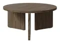 Selsey Couchtisch Wohnzimmertisch Beistelltisch Kaffeetisch Rund 85 cm Sofatisch Wisconsin Walnuss Preffines