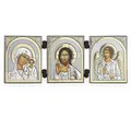 NKlaus - GM von Kazan & Jesus Christus & Schutzengel - Ikone Triptychon Christlich 16494