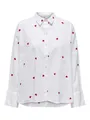 ONLY Blusentop ONLNEW LINA GRACE LS EMB SHIRT NOOS