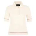 Marc Cain Poloshirt Poloshirt gestrickt - Regular Fit beige 36