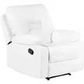 Beliani Sessel, Weiß, Kunststoff, 85x101x74 cm, Wohnzimmer, Sessel, Relaxsessel