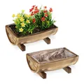 Blumenkasten Pflanzkübel Set Vintage Pflanzkasten wetterfest 2 Stück 520 g