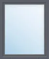 ARON Basic+ Kunststofffenster 1 Flügelig (Dreh-Kipp) 100x100 cm RAL 7016 anthrazitgrau DIN Links (Förderfähig)