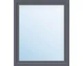 ARON Basic+ Kunststofffenster 1 Flügelig (Dreh-Kipp) 100x100 cm RAL 7016 anthraz