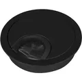 So-tech - Kabeldurchlass Metall Ø 60 Mm Schwarz Matt Mit Bürstendichtung